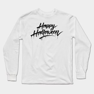 halloween text Long Sleeve T-Shirt